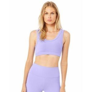 Alo Yoga purple wellness sports bra